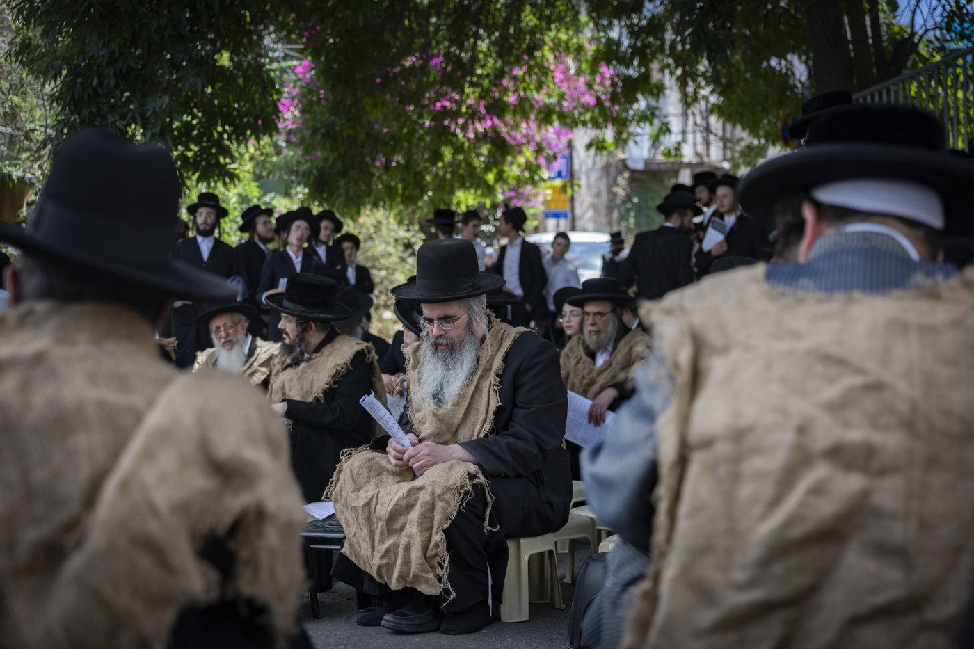 הפגנה בשק ואפר נגד רכבת הקלה בירושלים