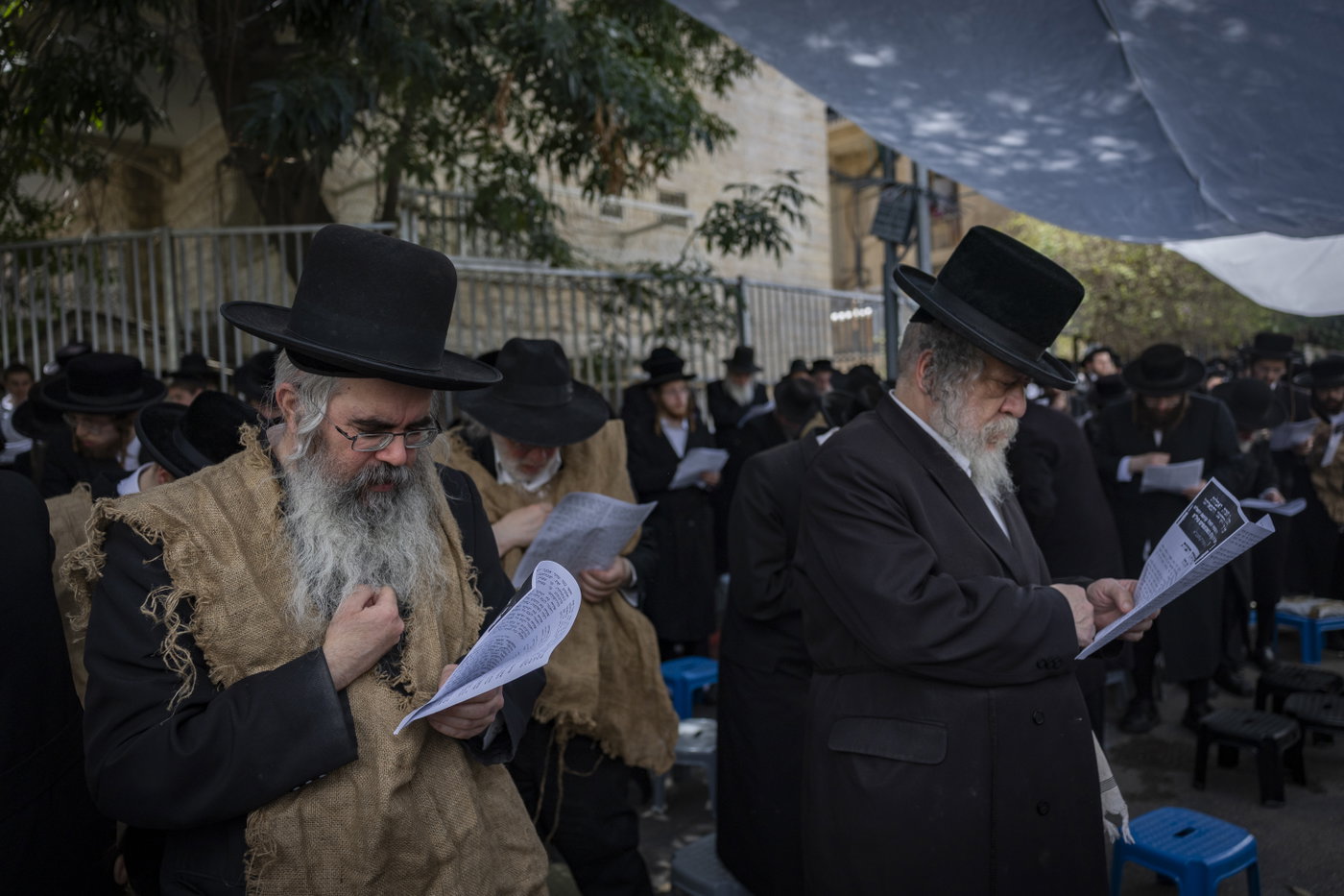 הפגנה בשק ואפר נגד רכבת הקלה בירושלים
