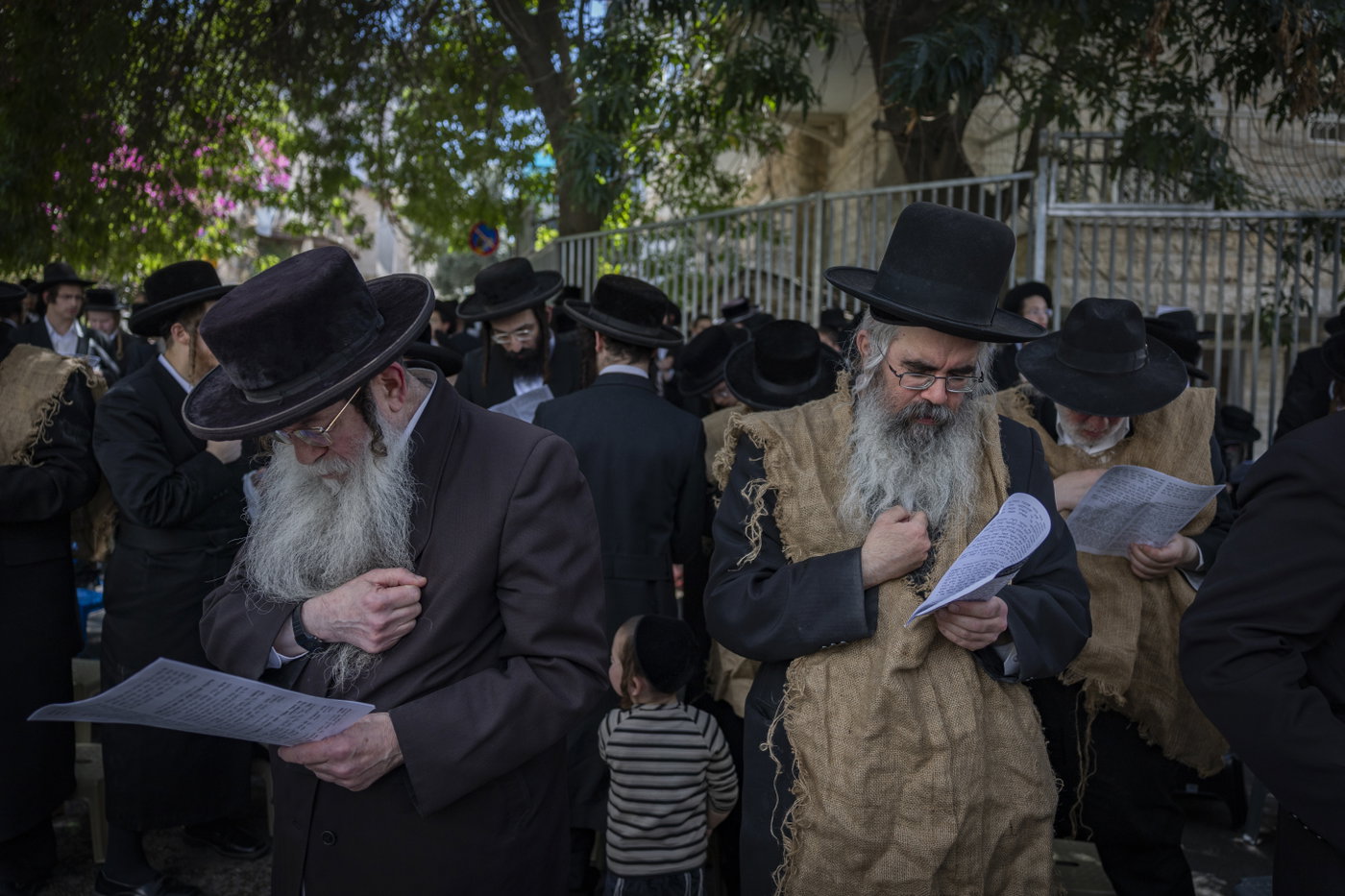 הפגנה בשק ואפר נגד רכבת הקלה בירושלים