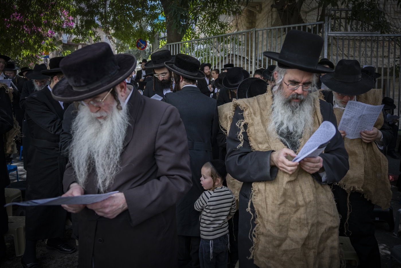 הפגנה בשק ואפר נגד רכבת הקלה בירושלים