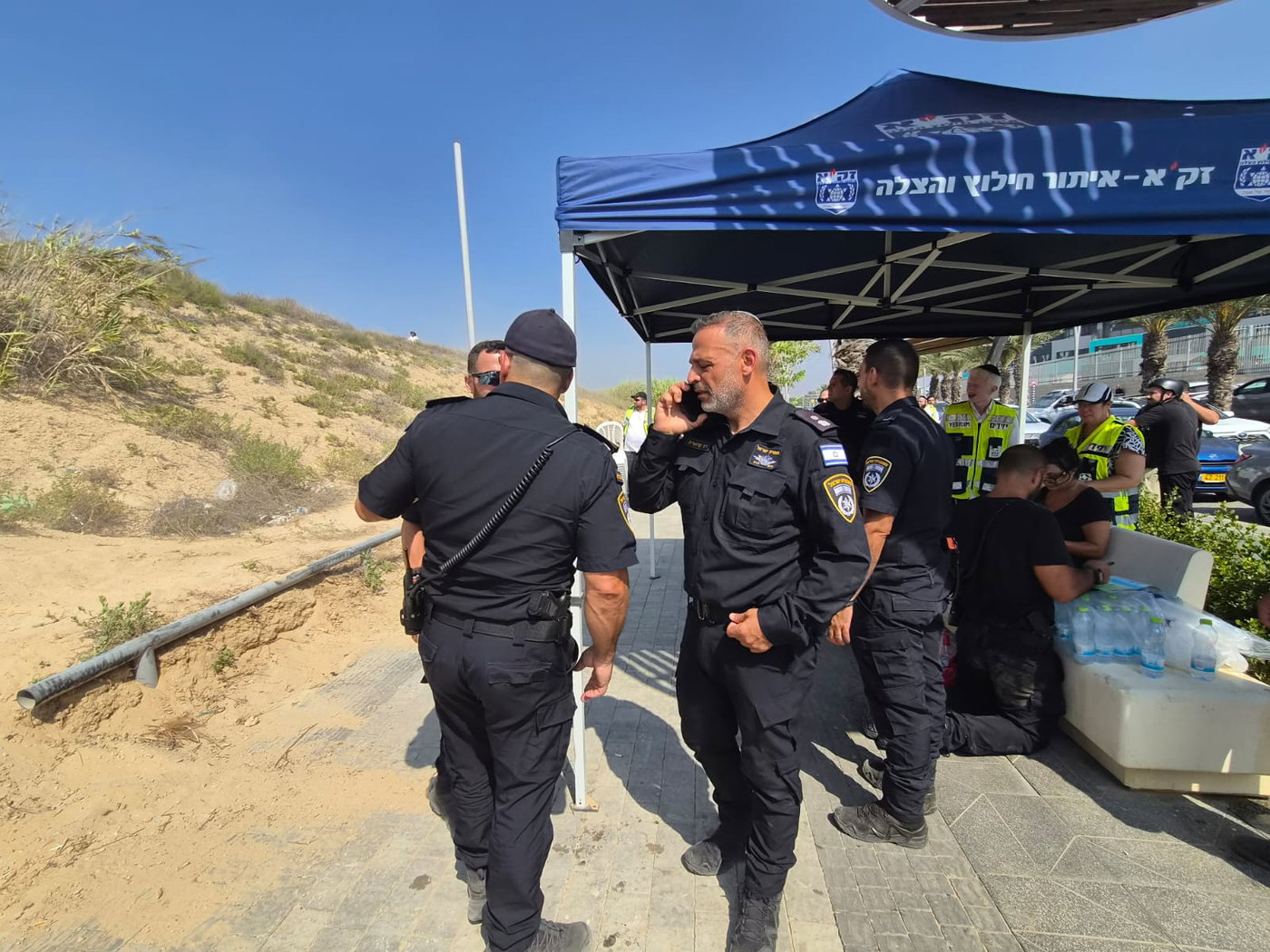 חיפושים נרחבים אחר ילד בן 4 שנעדר בחוף הים באשקלון | תיעודים מהזירה