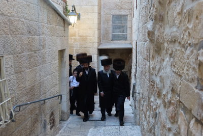 האדמו"ר מזוועהיל בשבת בכותל המערבי