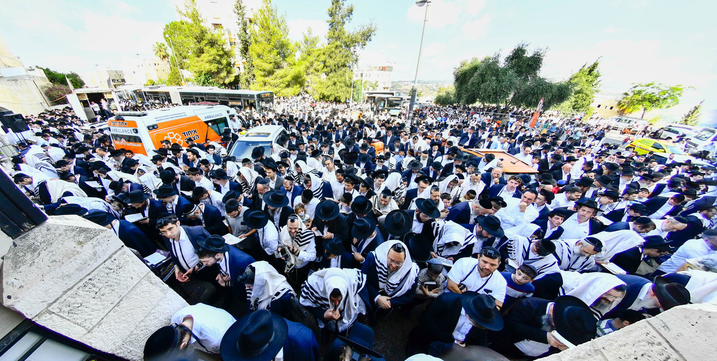 ברכת כהנים השנתית בשכונת הר נוף בירושלים