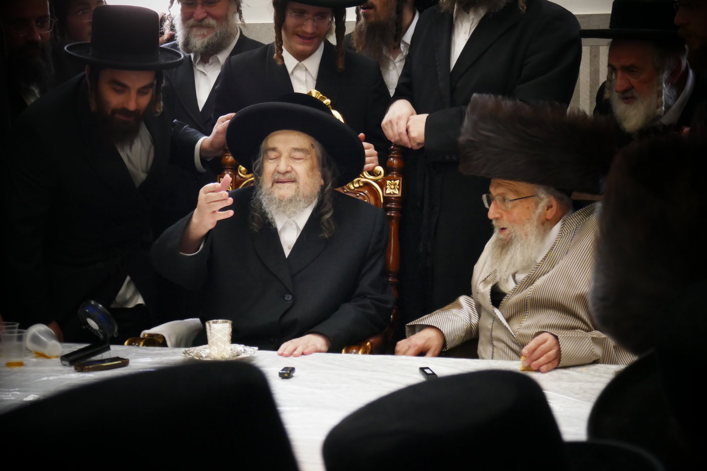 הגה"צ רבי יעקב מאיר שכטר בברית לנין האדמו"ר מפינסק קרלין