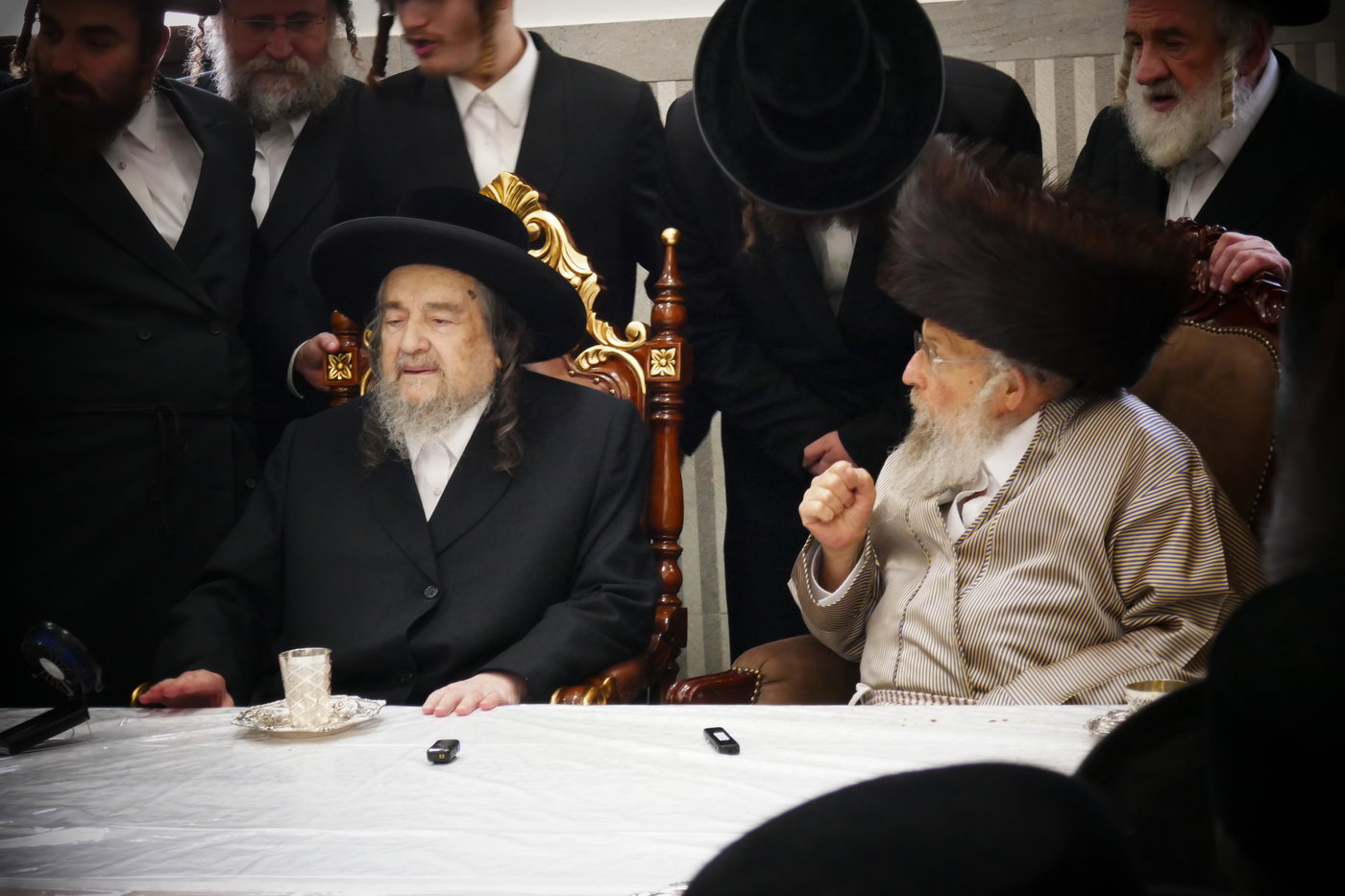 הגה"צ רבי יעקב מאיר שכטר בברית לנין האדמו"ר מפינסק קרלין