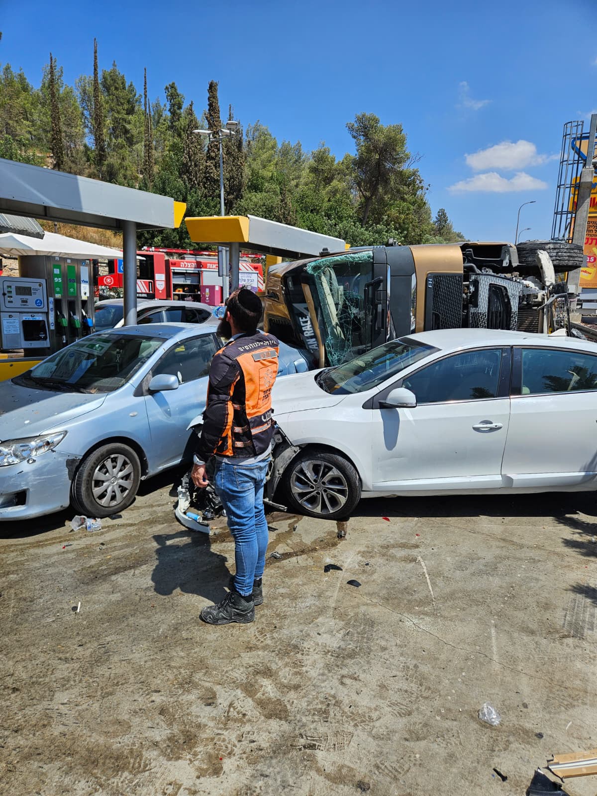 זירת התאונה