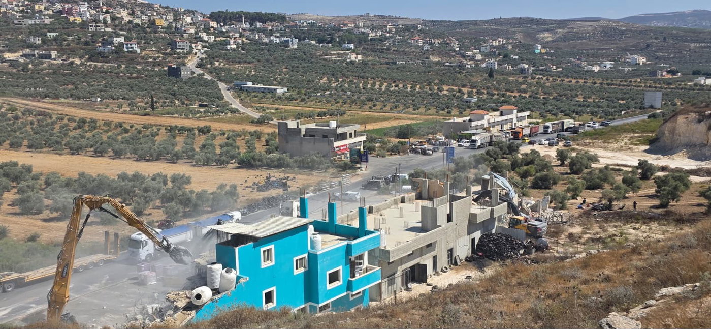 הרס המבנים הפלסטיניים בצפון השומרון