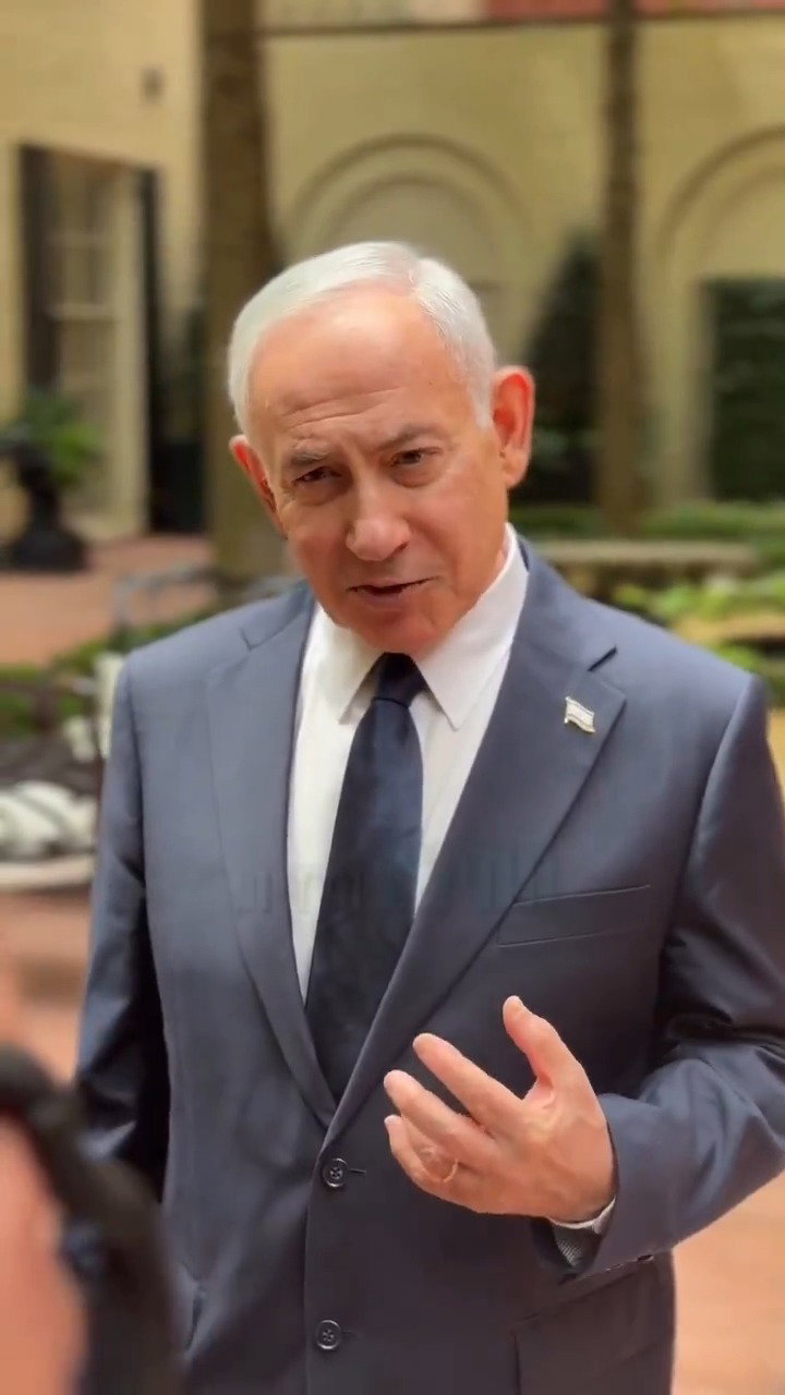 נתניהו אחרי הפגישה