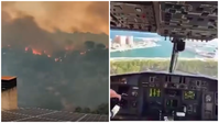 המטוס נחת בלב הנמל, שאב אלפי ליטרים והמריא לקרב בלהבות