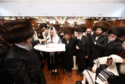 שמחת הברית בחצה"ק בעלזא