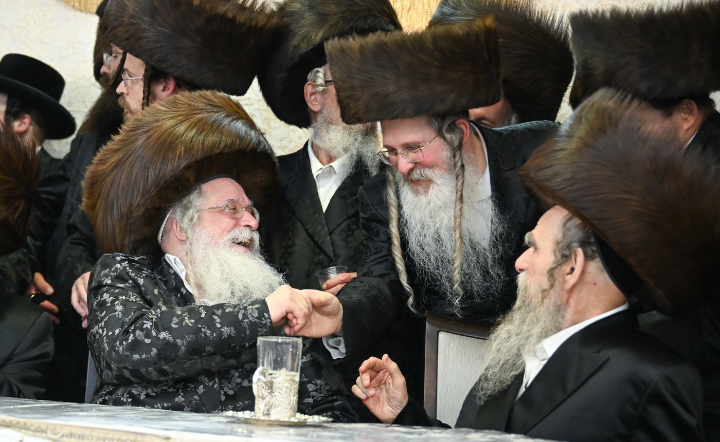 שמחת נישואי בן רבי נחמן בידרמן עם נכדת האדמו"ר נדבורנה ירושלים