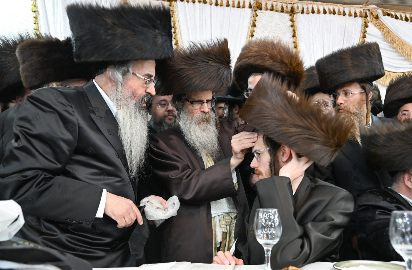 שמחת נישואי בן רבי נחמן בידרמן עם נכדת האדמו"ר נדבורנה ירושלים