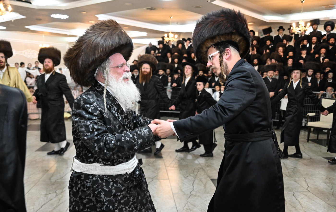 שמחת נישואי בן רבי נחמן בידרמן עם נכדת האדמו"ר נדבורנה ירושלים