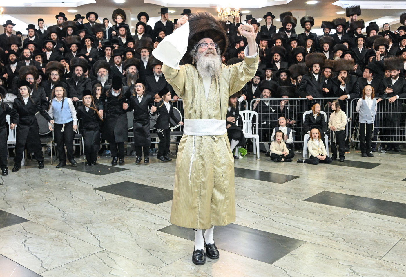 שמחת נישואי בן רבי נחמן בידרמן עם נכדת האדמו"ר נדבורנה ירושלים