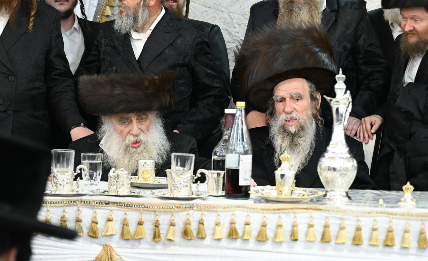 שמחת נישואי בן רבי נחמן בידרמן עם נכדת האדמו"ר נדבורנה ירושלים
