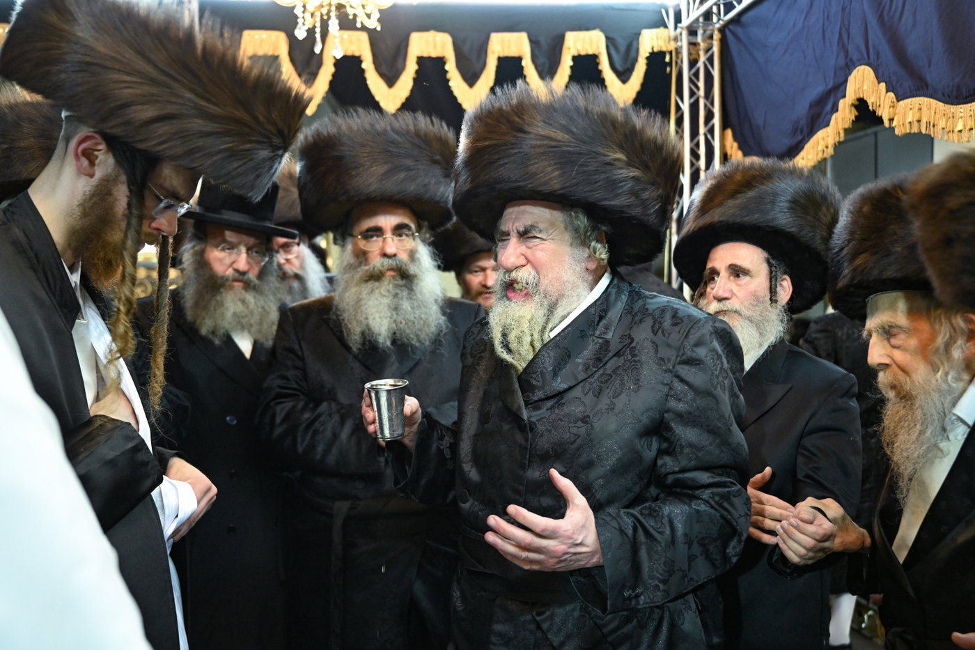 שמחת נישואי בן רבי נחמן בידרמן עם נכדת האדמו"ר נדבורנה ירושלים