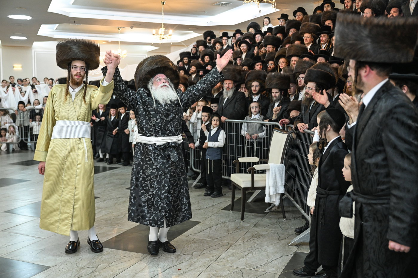 שמחת נישואי בן רבי נחמן בידרמן עם נכדת האדמו"ר נדבורנה ירושלים