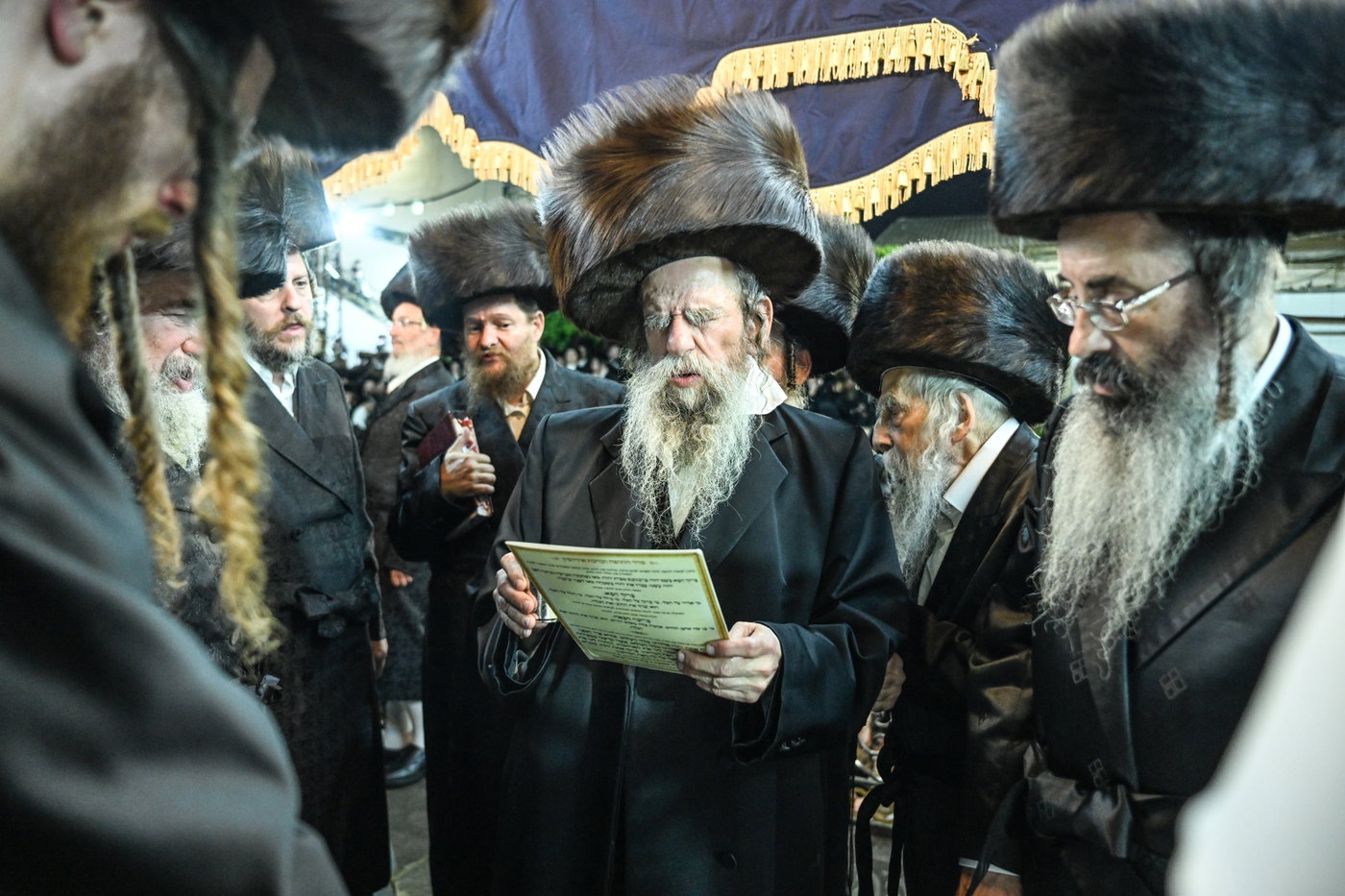 שמחת נישואי בן רבי נחמן בידרמן עם נכדת האדמו"ר נדבורנה ירושלים