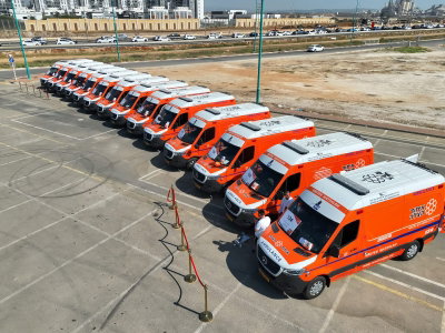 איחוד הצלה חנך צי מרשים של 20 אמבולנסים חדשים לארגון