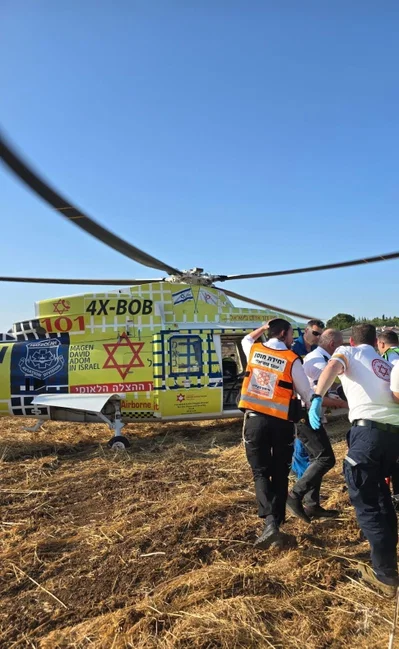 פינוי הפעוט במסוק