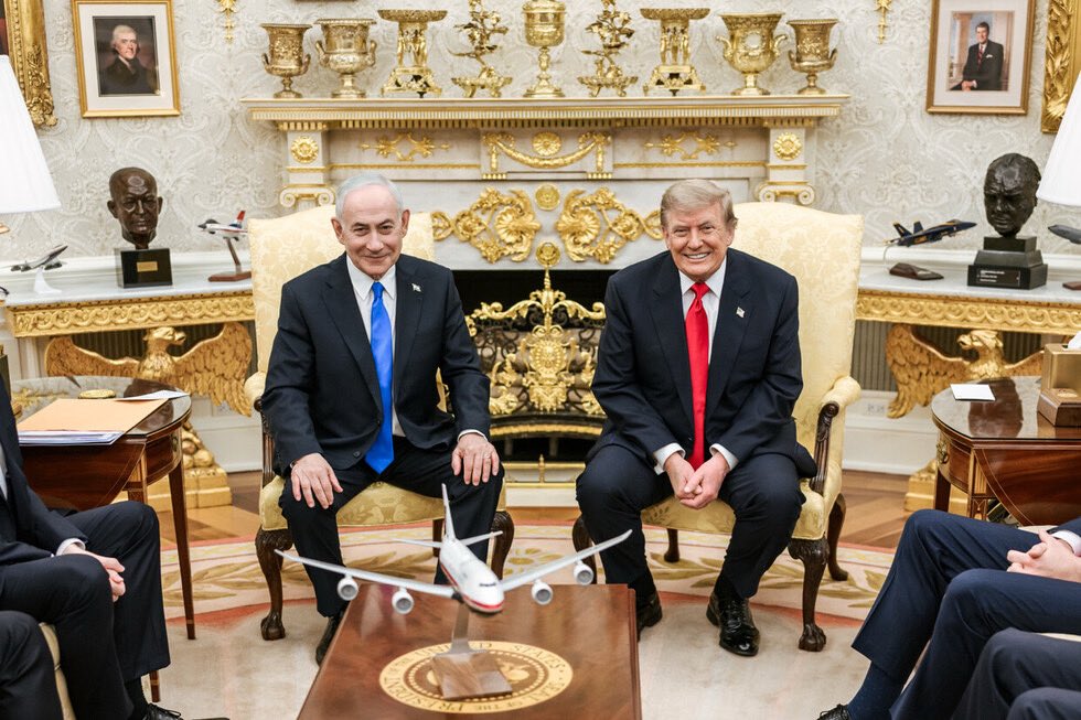 נתניהו וטראמפ בבית הלבן
