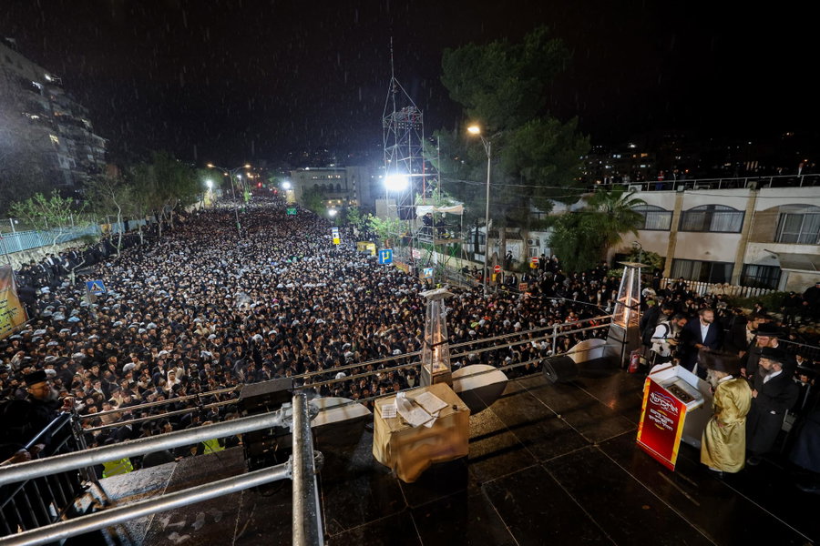 הרה"צ רבי אלימלך בידרמן בסיום אתכנשו