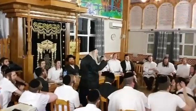 הגה"צ אב"ד לימנוב בשירת 'השיבנו'