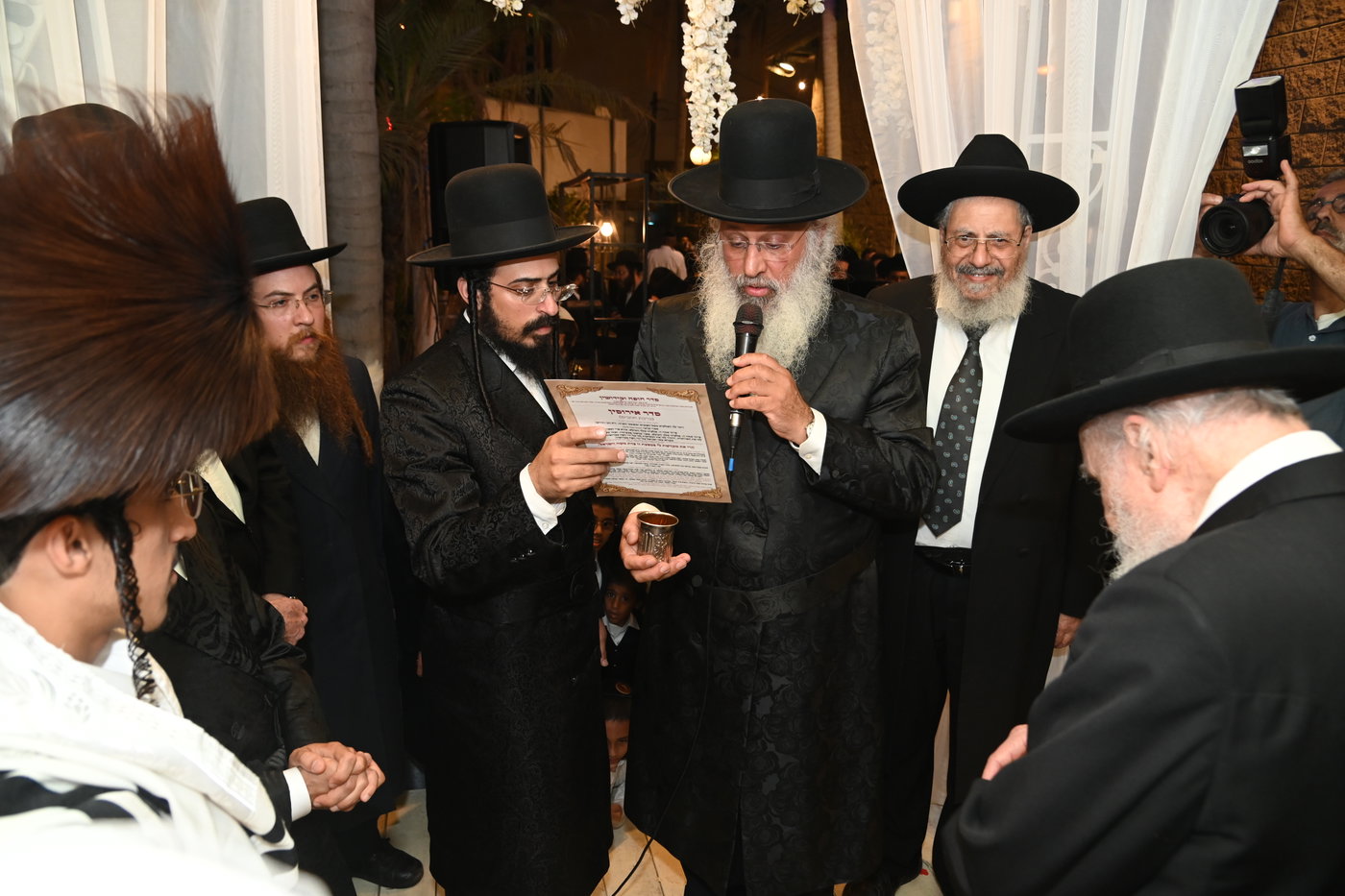 שמחת נישואי נכד רבי עוזיהו אלכורת 
