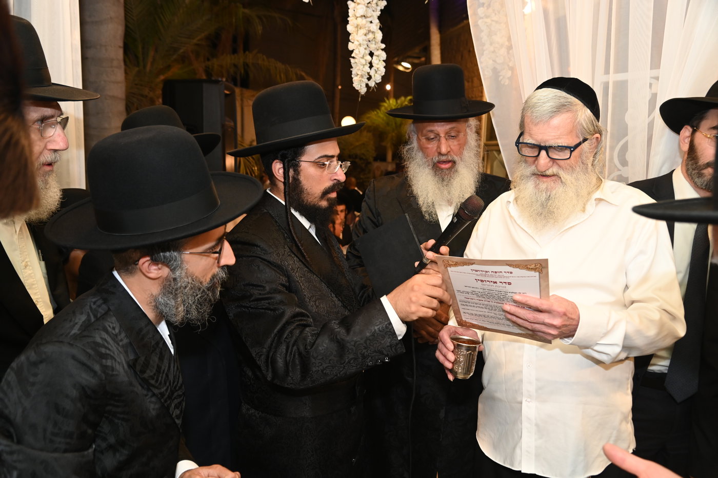שמחת נישואי נכד רבי עוזיהו אלכורת 