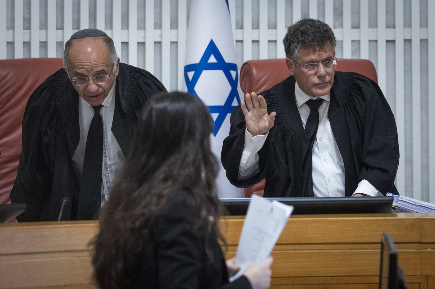 הנשיא יצחק עמית עם שופט העליון סולברג