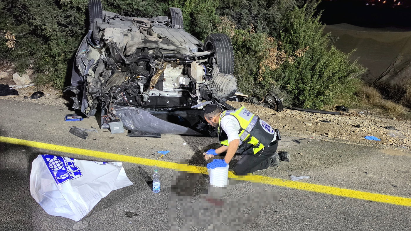 זירת התאונה הקטלנית, הלילה
