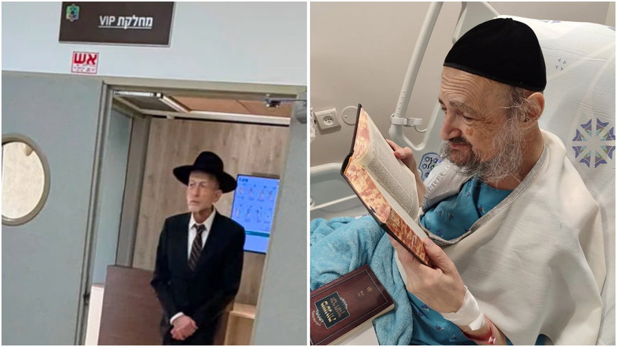 מקלב והרב בבית החולים