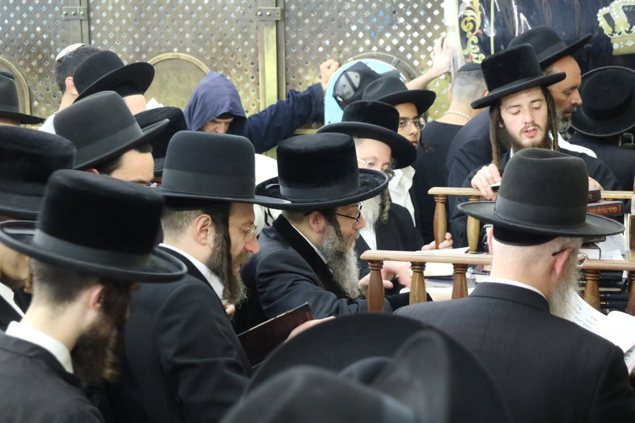 במקומות הקודשים ובבתי הרבנים; האדמו"ר מסקולען לייקווד בביקור הוד בישראל