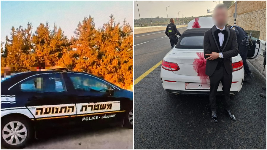 החתן נעצר בדרך לחופה: זו הסיבה המרגיזה שהמשטרה החרימה את רכב החתונה