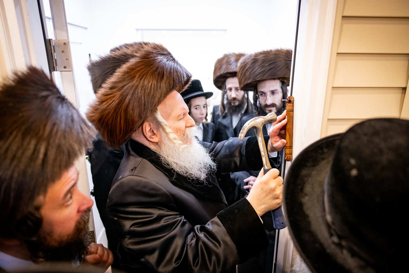 האדמו"ר מבאבוב שב"ק במחנה מתיבתא עץ חיים