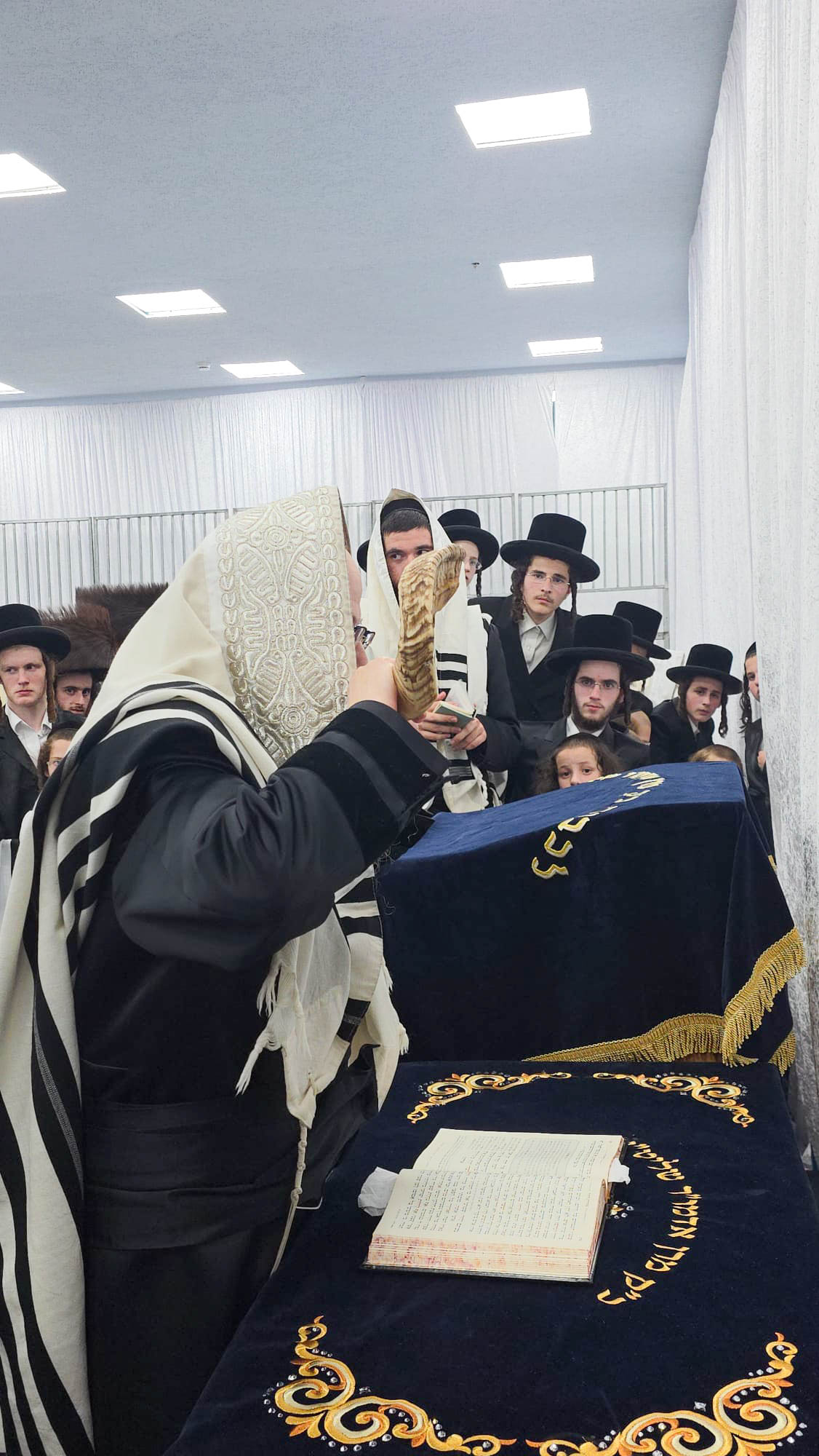 האדמו"ר מצאנז קלויזנבורג שבת בצפת