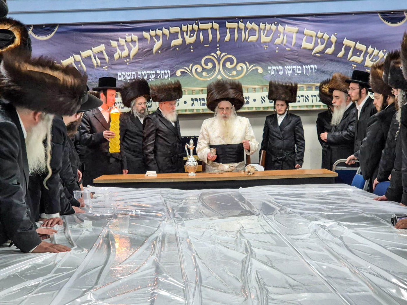 האדמו"ר מצאנז קלויזנבורג שבת בצפת