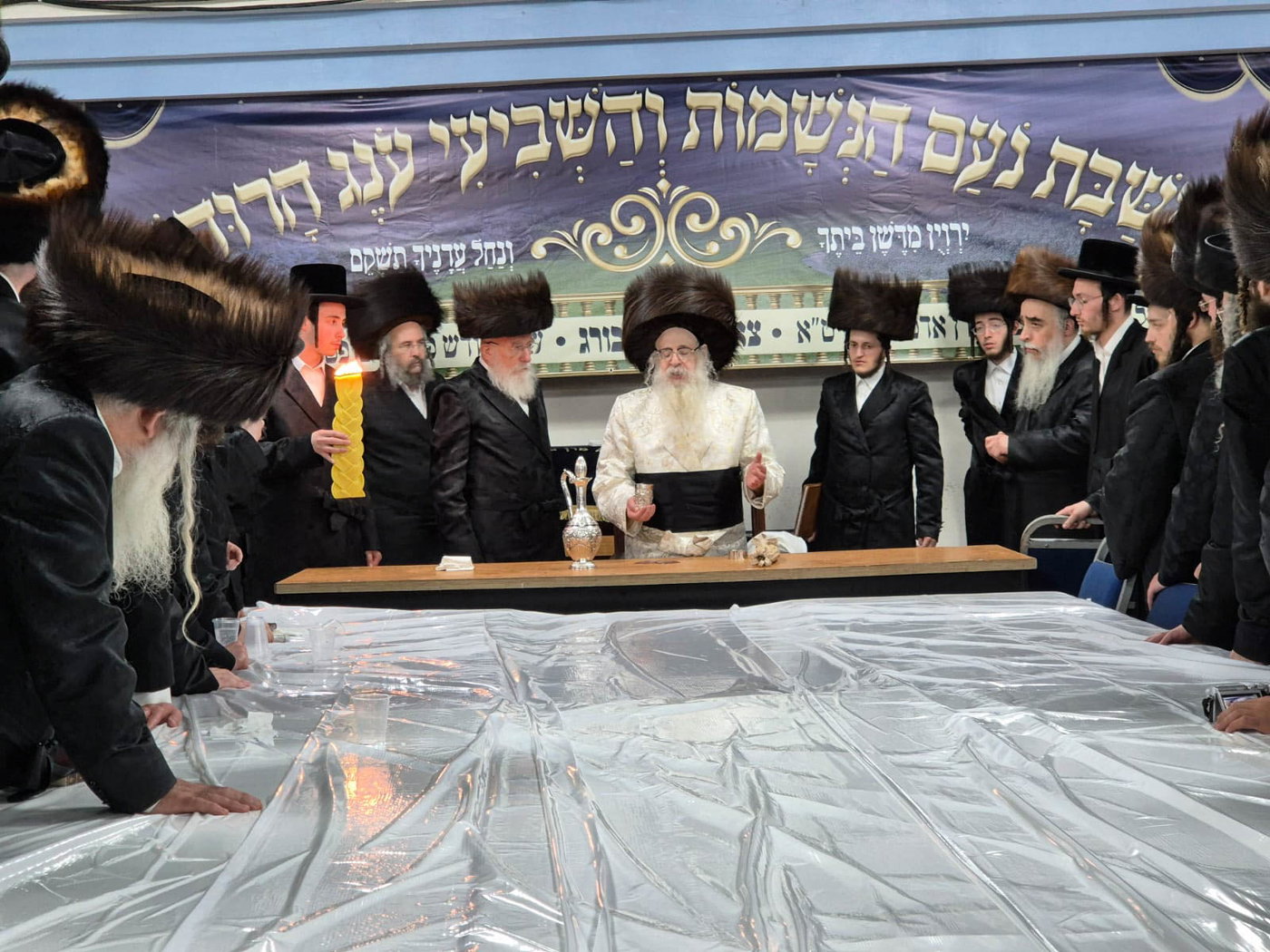 האדמו"ר מצאנז קלויזנבורג שבת בצפת