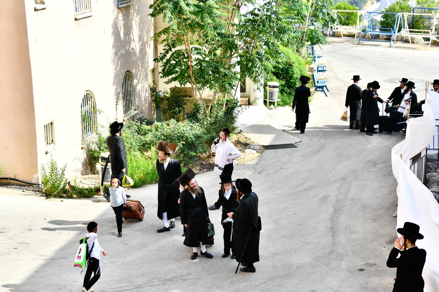 האדמו"ר מצאנז קלויזנבורג שבת בצפת