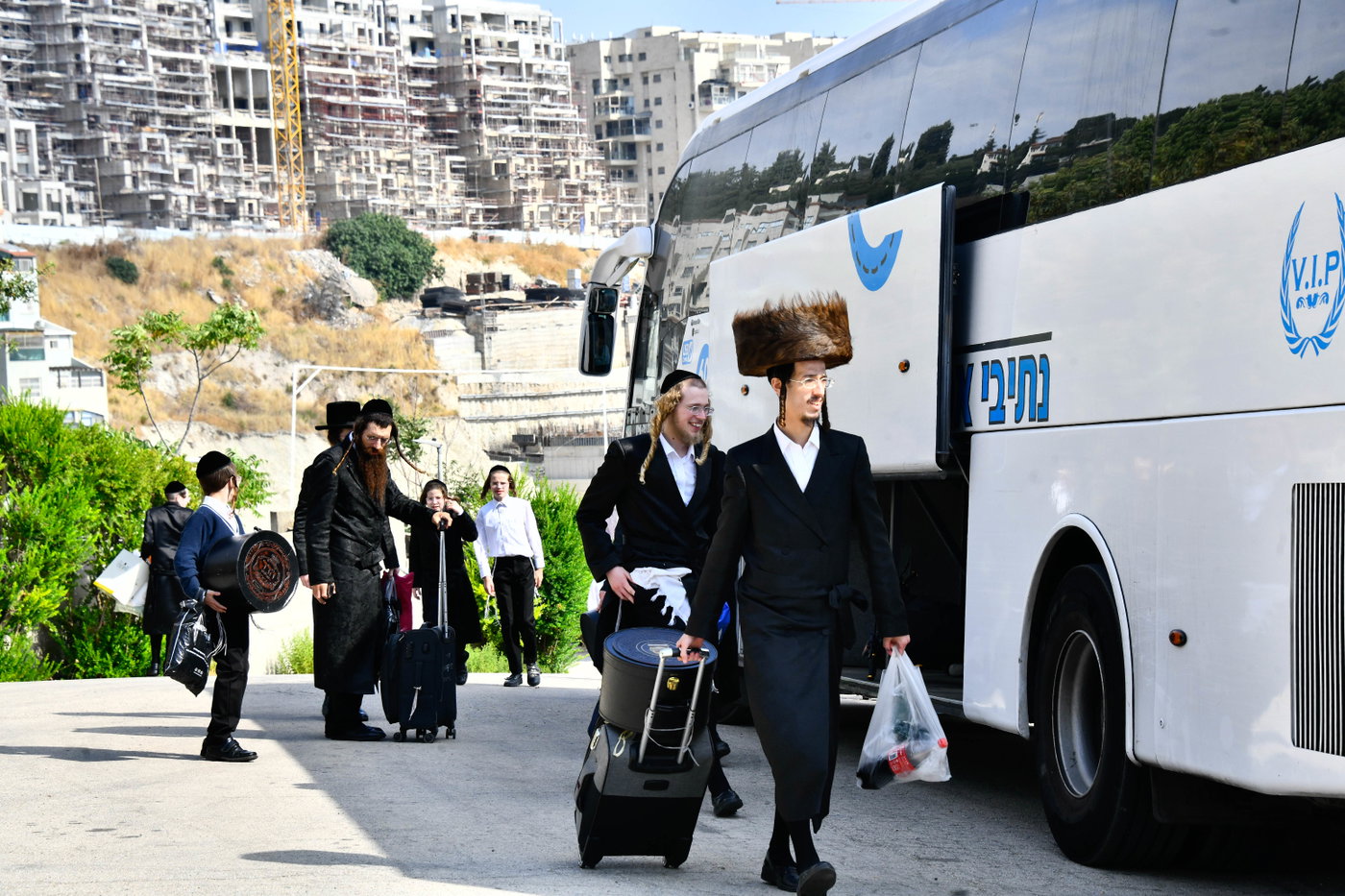 האדמו"ר מצאנז קלויזנבורג שבת בצפת