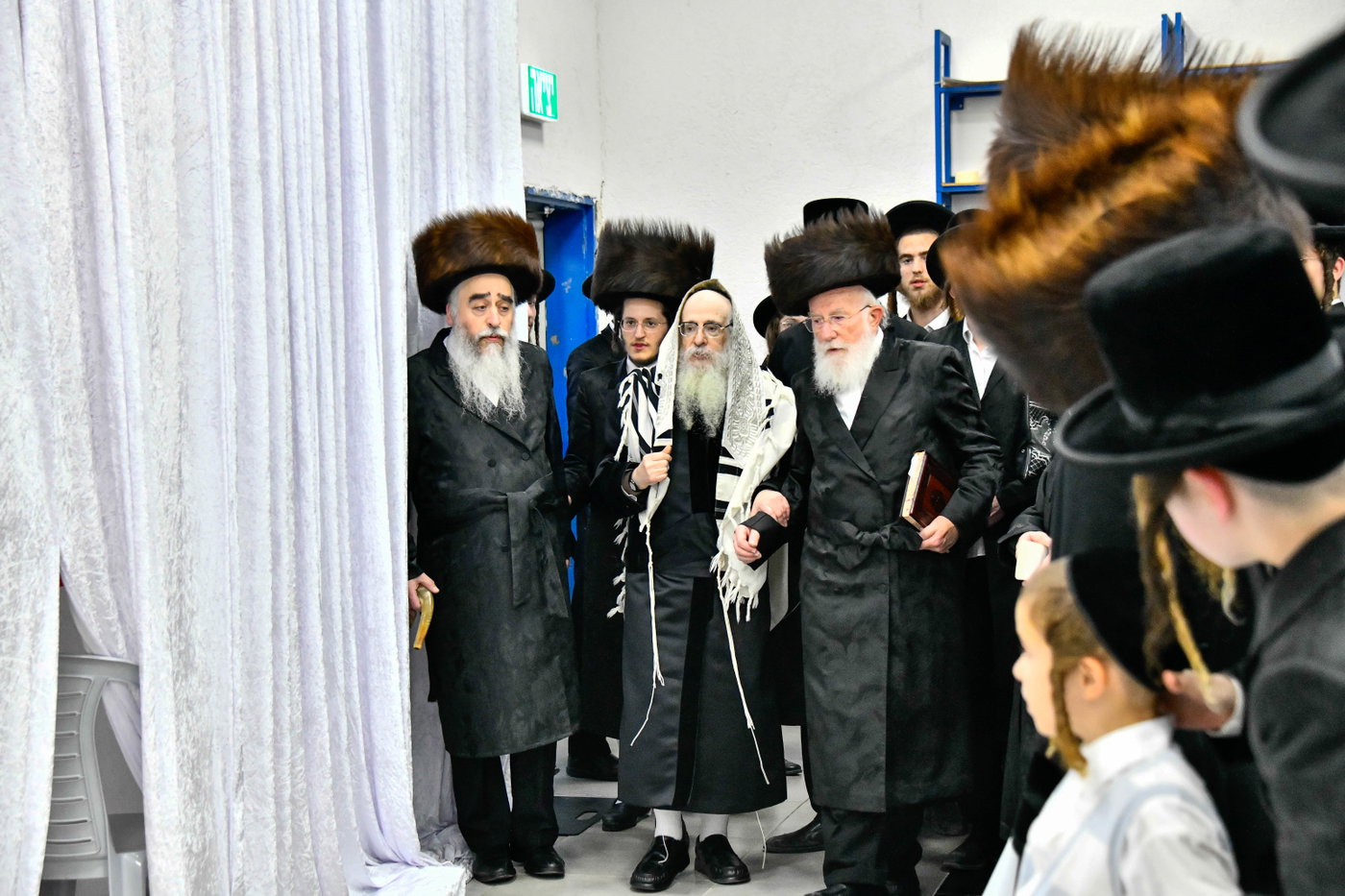 האדמו"ר מצאנז קלויזנבורג שבת בצפת