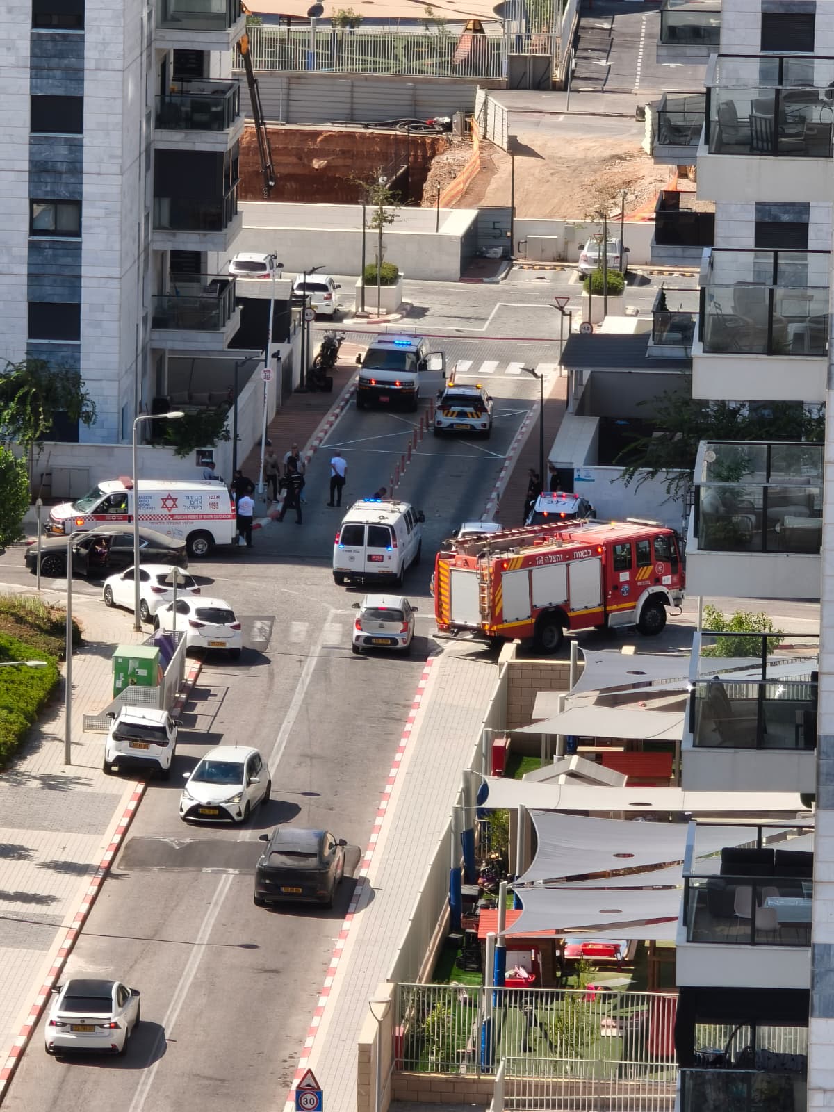 הזירה בה אותר החפץ החשוד