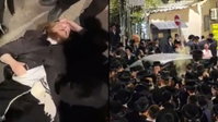 "צא טמא": עשרות קנאים תקפו את האדמו״ר מקרלין, פצועים בזירה | צפו