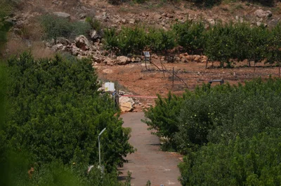 הזירה במטולה בה נפצעו העובדים הזרים