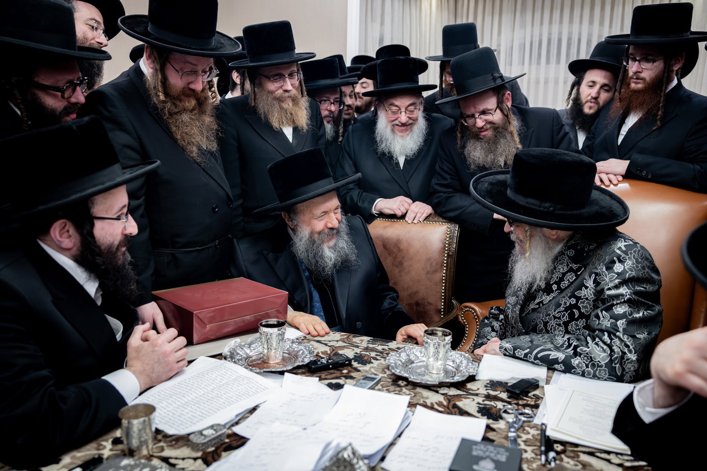 האדמו"ר מבאבוב 45 בביקור אצל האדמו"ר מסאטמר
