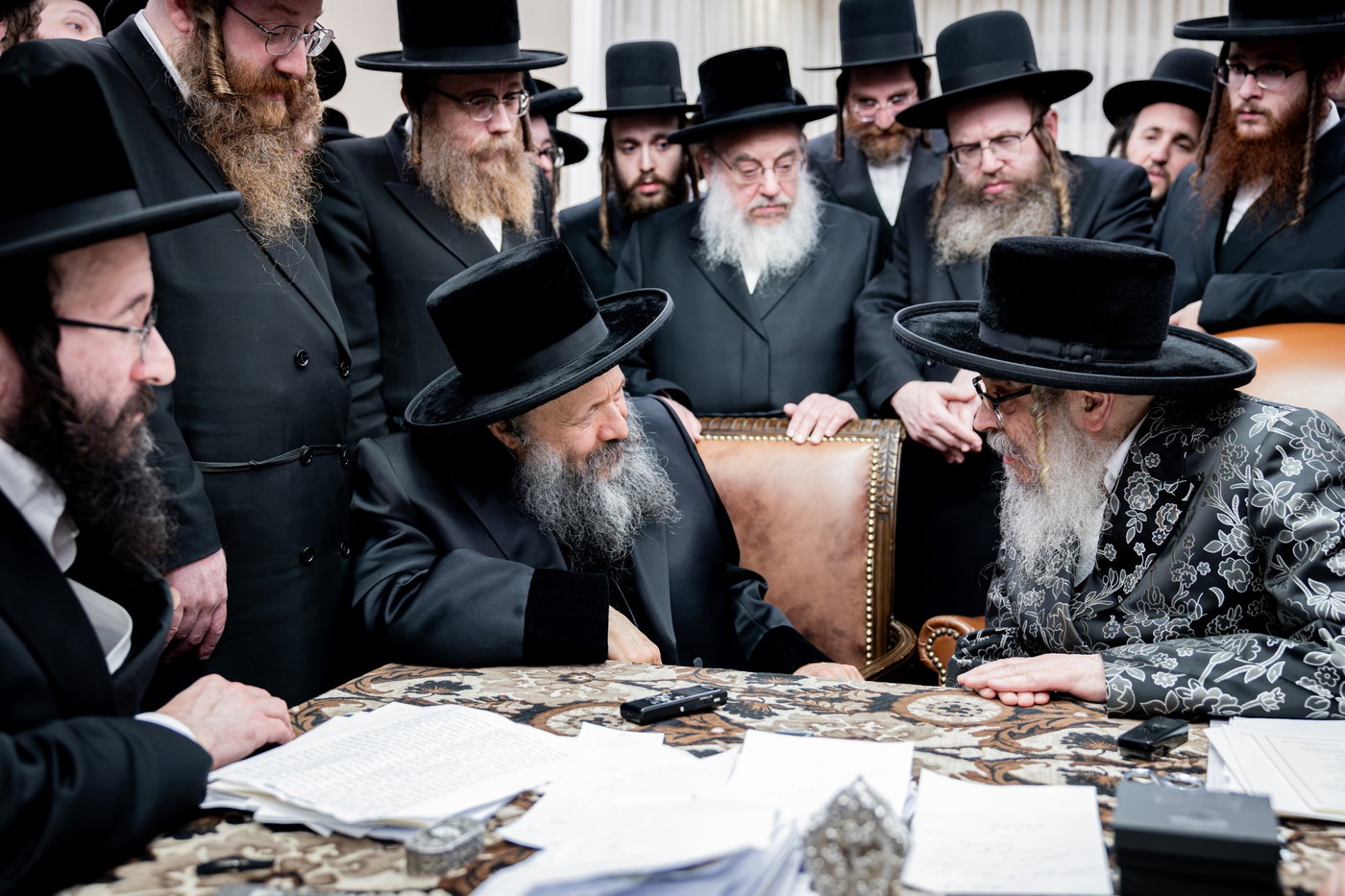 האדמו"ר מבאבוב 45 בביקור אצל האדמו"ר מסאטמר