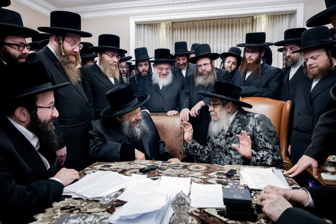 האדמו"ר מבאבוב 45 בביקור אצל האדמו"ר מסאטמר