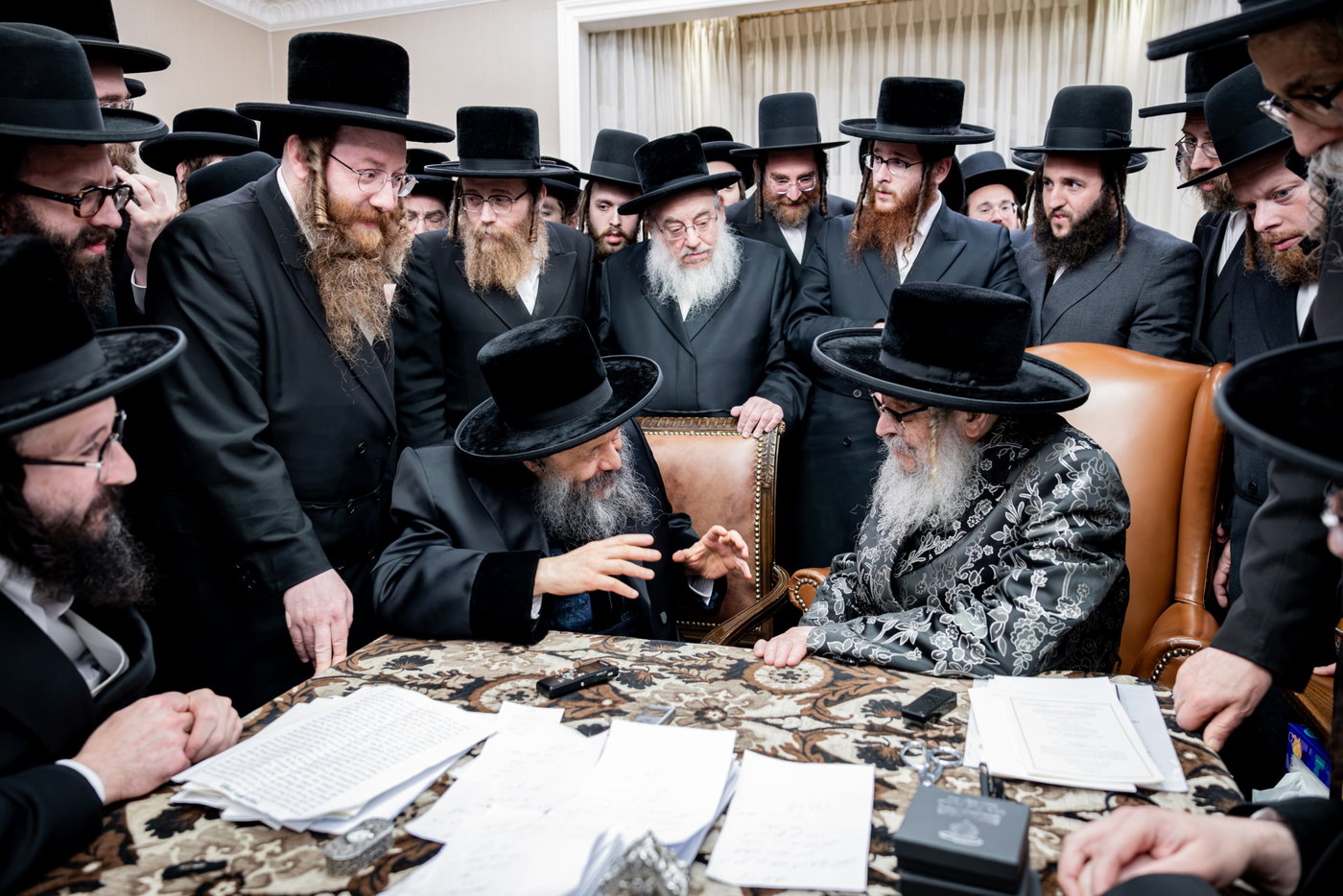 האדמו"ר מבאבוב 45 בביקור אצל האדמו"ר מסאטמר