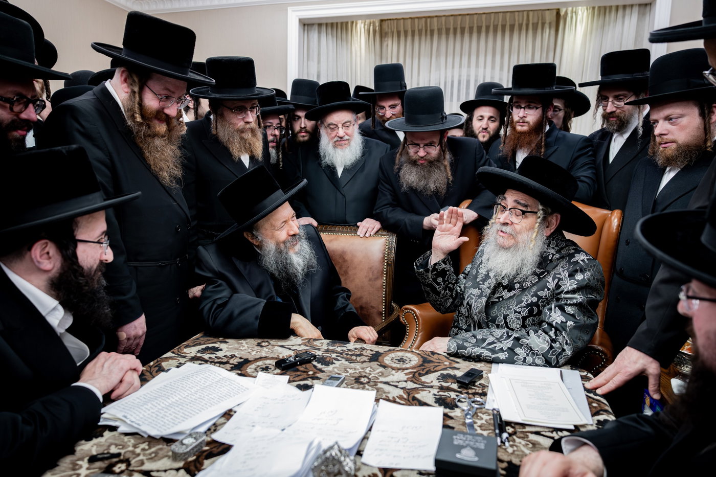 האדמו"ר מבאבוב 45 בביקור אצל האדמו"ר מסאטמר