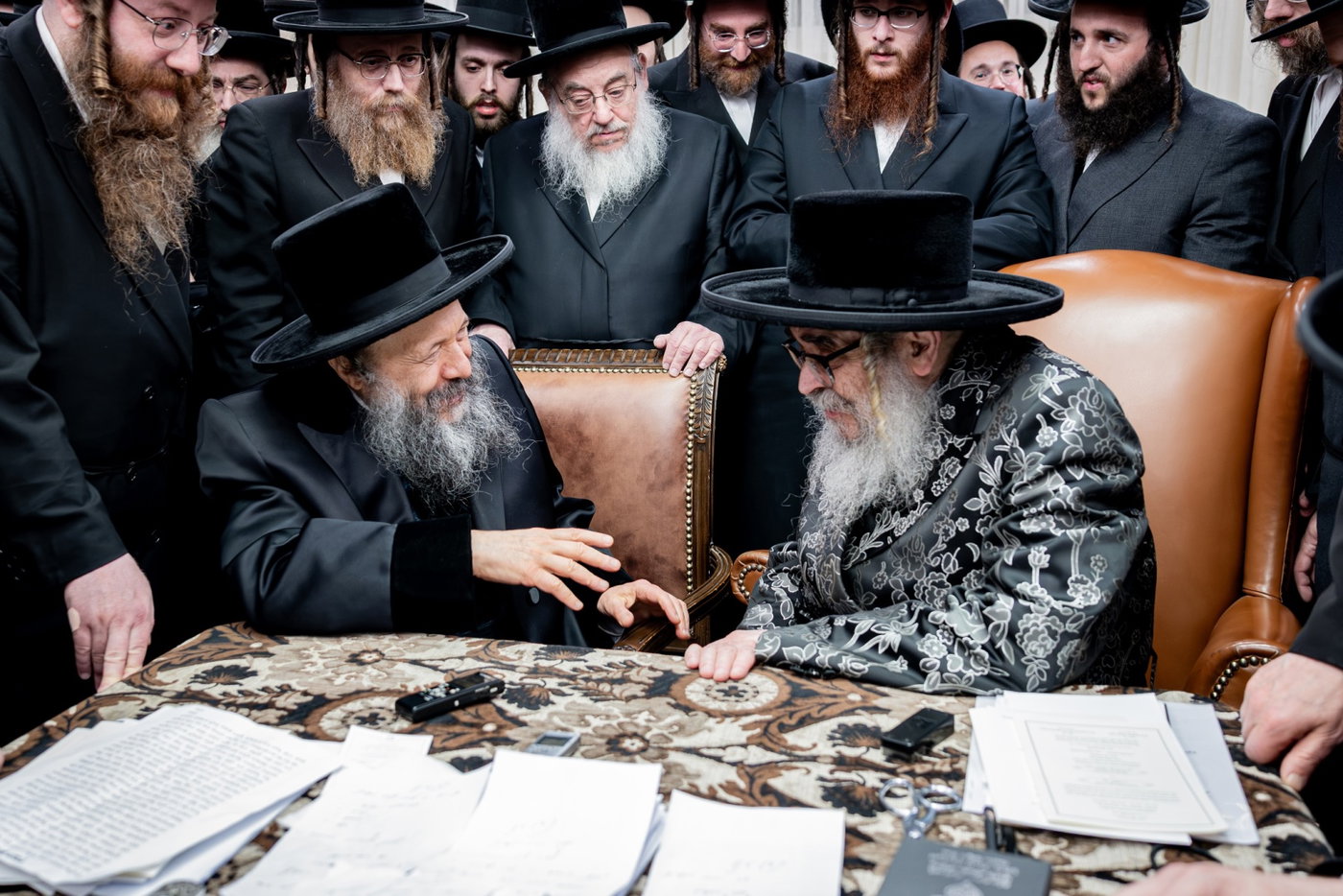 האדמו"ר מבאבוב 45 בביקור אצל האדמו"ר מסאטמר